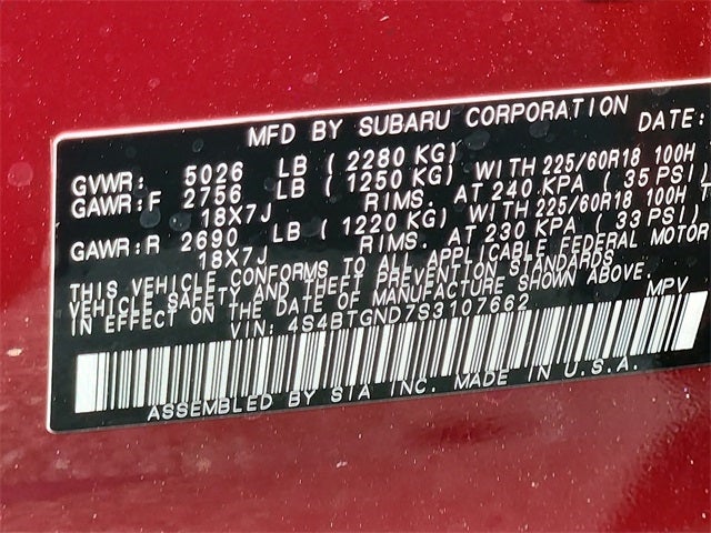 2025 Subaru OUTBACK Limited XT