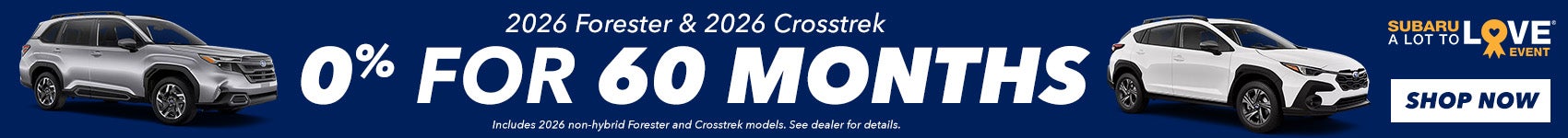 Crosstrek and Forester